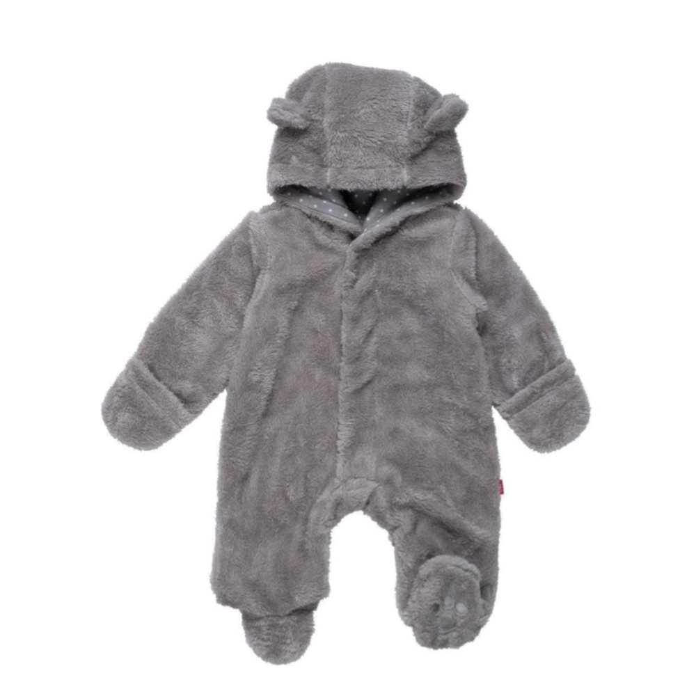 Magnetic Me Minky Pram - fuzzy bear onesie